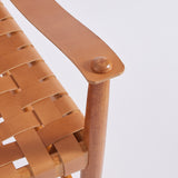 SOLD Danish Mid Century Safari Leather Lounge Chair
