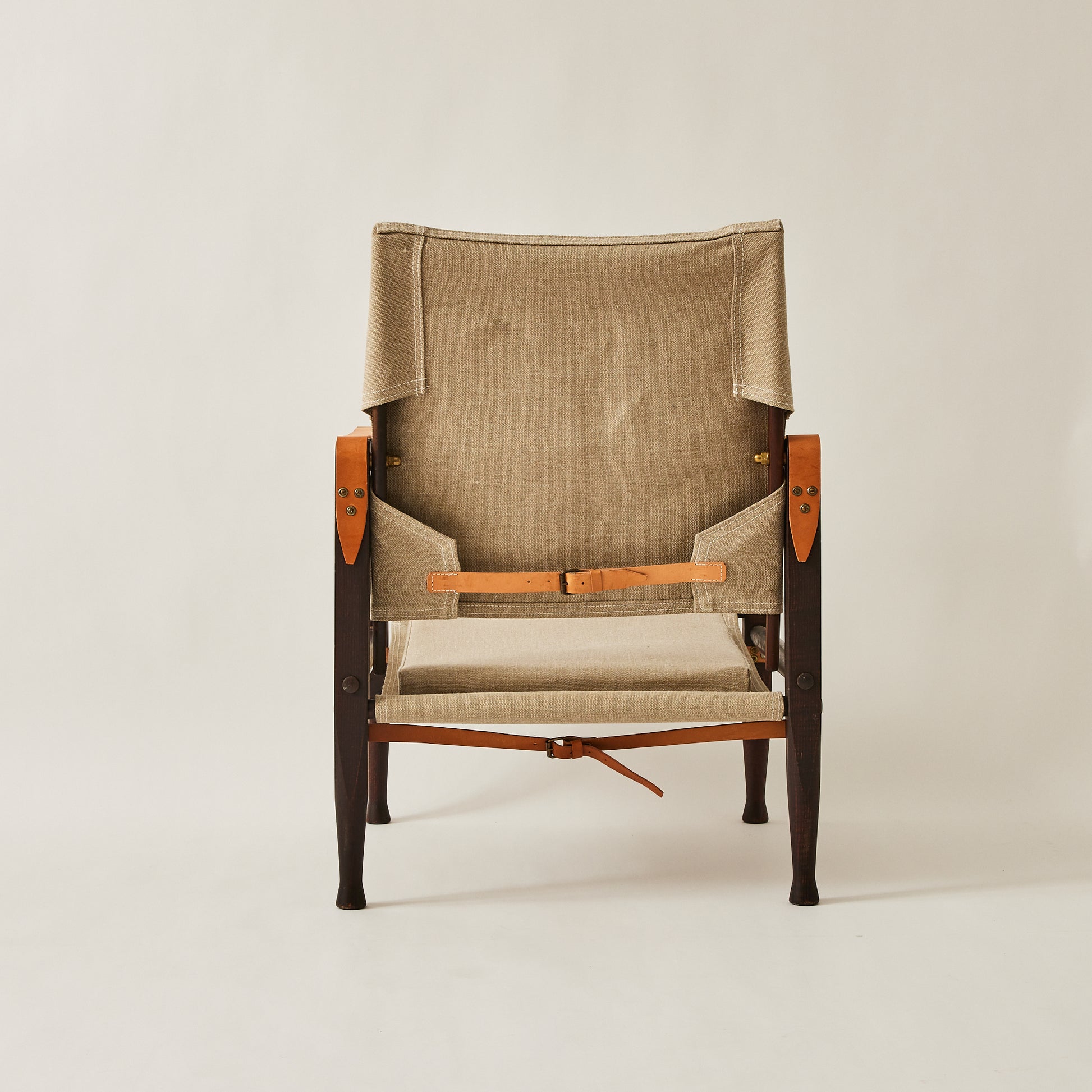SOLD Kaare Klint Safari Chairs for Rud Rasmussen in Ash and Canvas