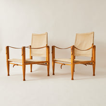 Load image into Gallery viewer, SOLD Kaare Klint Safari Chairs for Rud Rasmussen in  and Canvas

