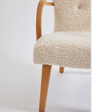 Load image into Gallery viewer, SOLD Danish Modern Lounge Chair in Curly Boucle Sheepskin
