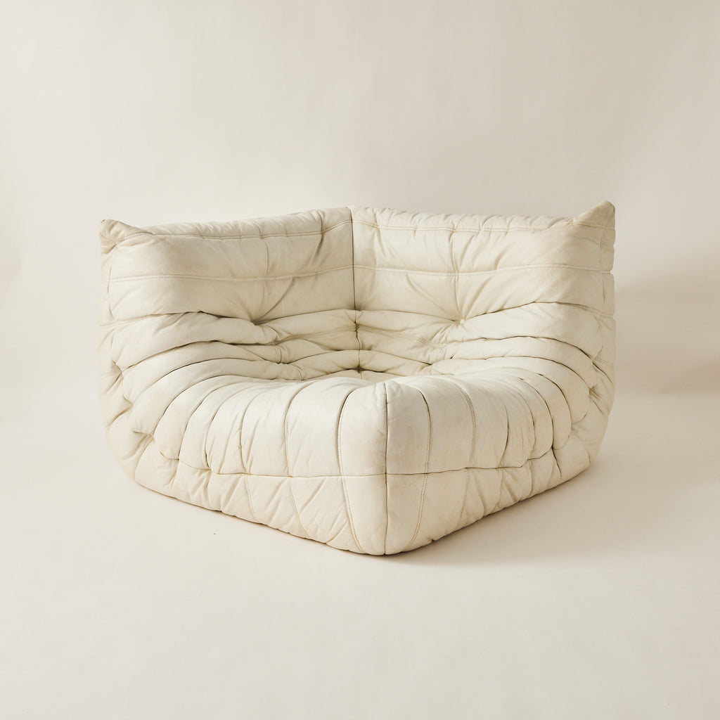 SOLD Ligne Roset Togo Corner Sofa by Michel Ducaroy in White