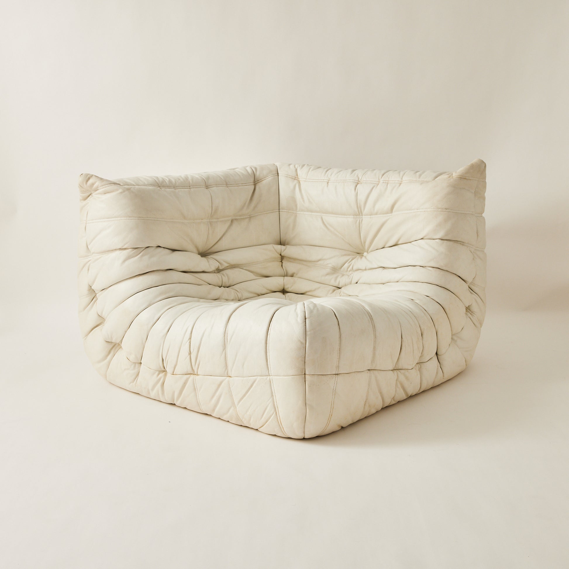 SOLD Ligne Roset Togo Corner Sofa by Michel Ducaroy in White