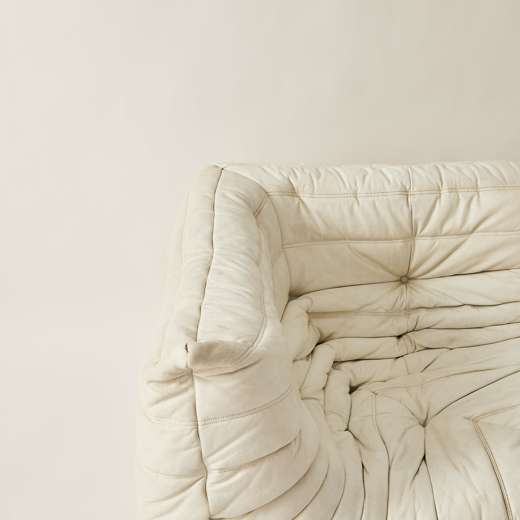 SOLD Ligne Roset Togo Corner Sofa by Michel Ducaroy in White