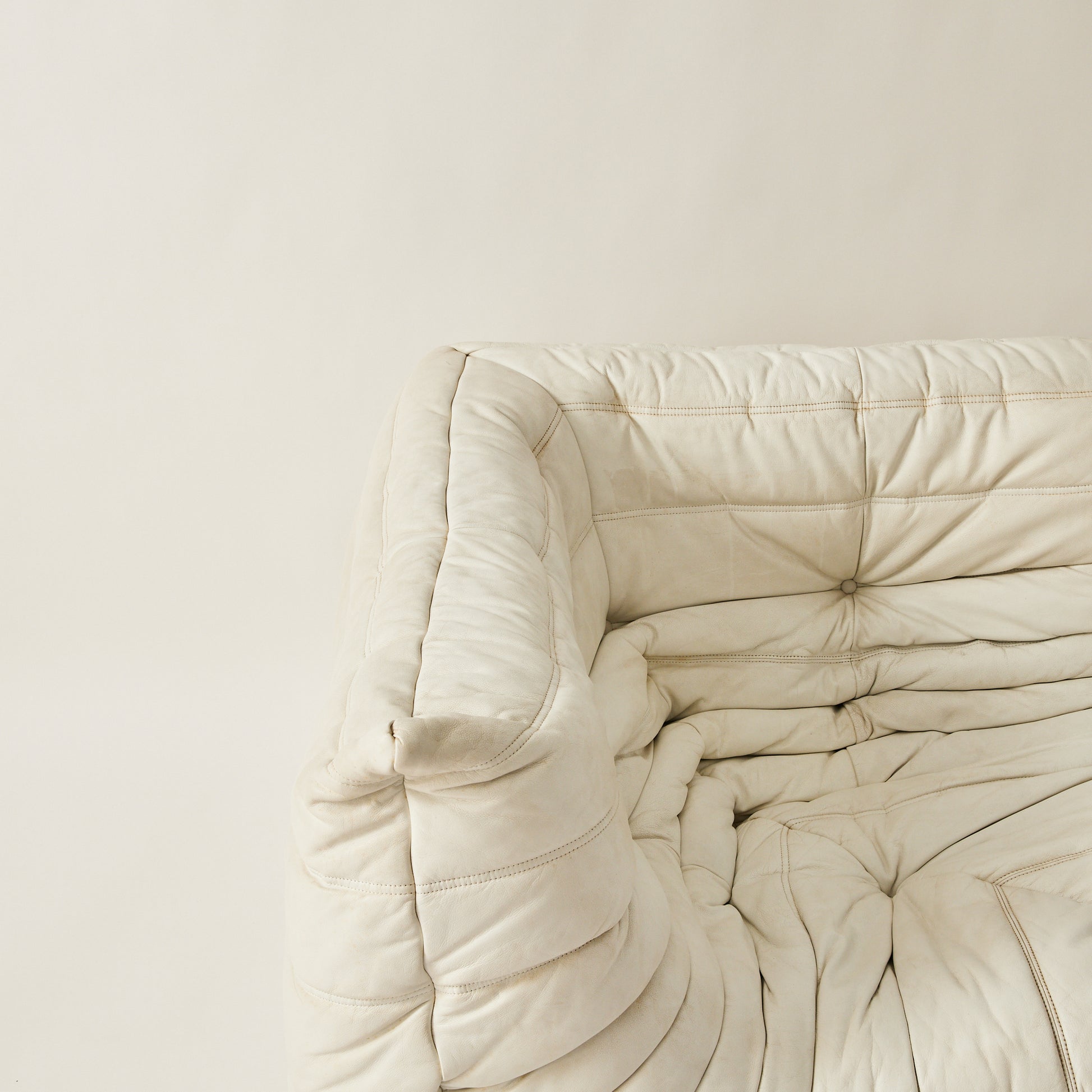 SOLD Ligne Roset Togo Corner Sofa by Michel Ducaroy in White