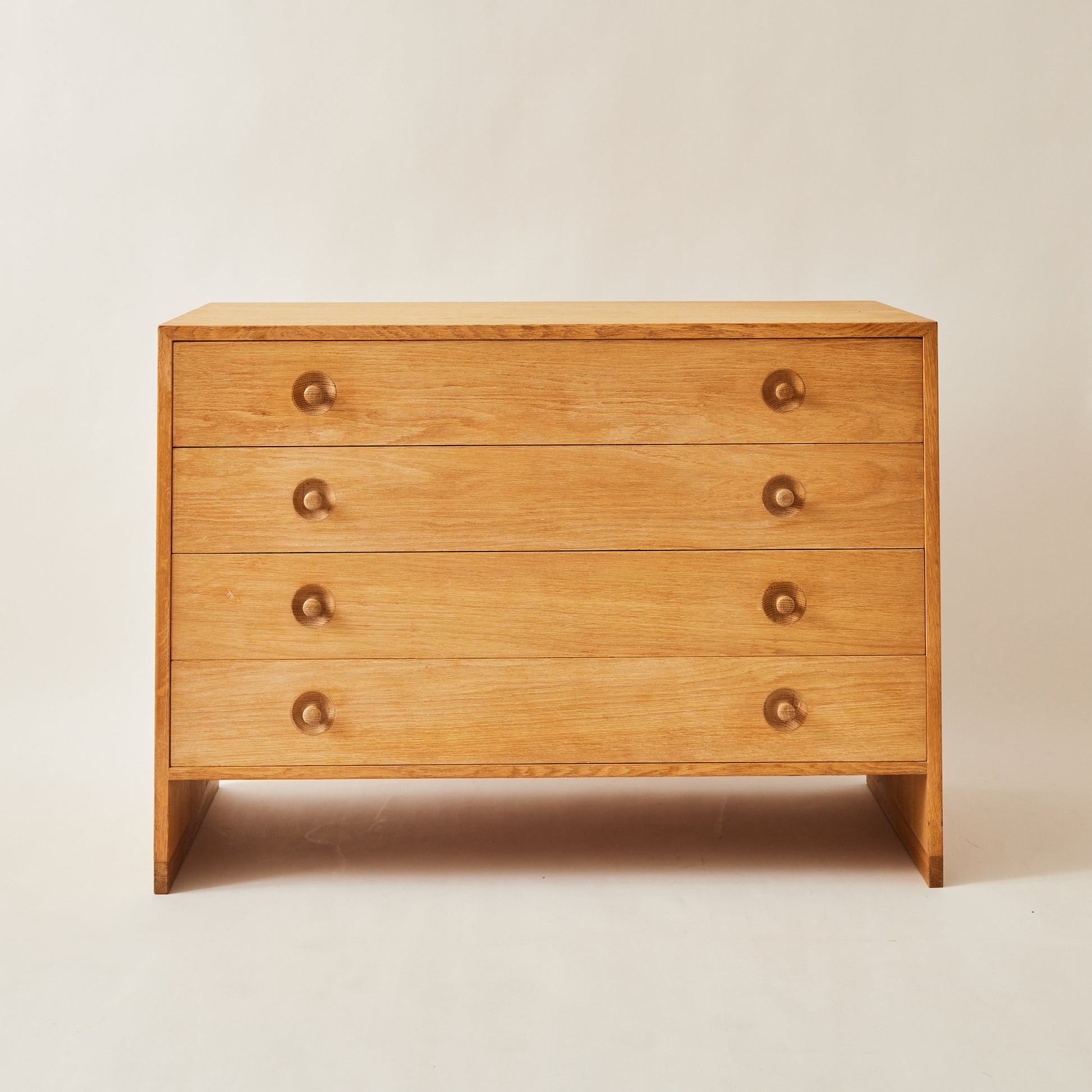 SOLD Hans J. Wegner Danish Oak Dresser with 4 drawers, 1950's