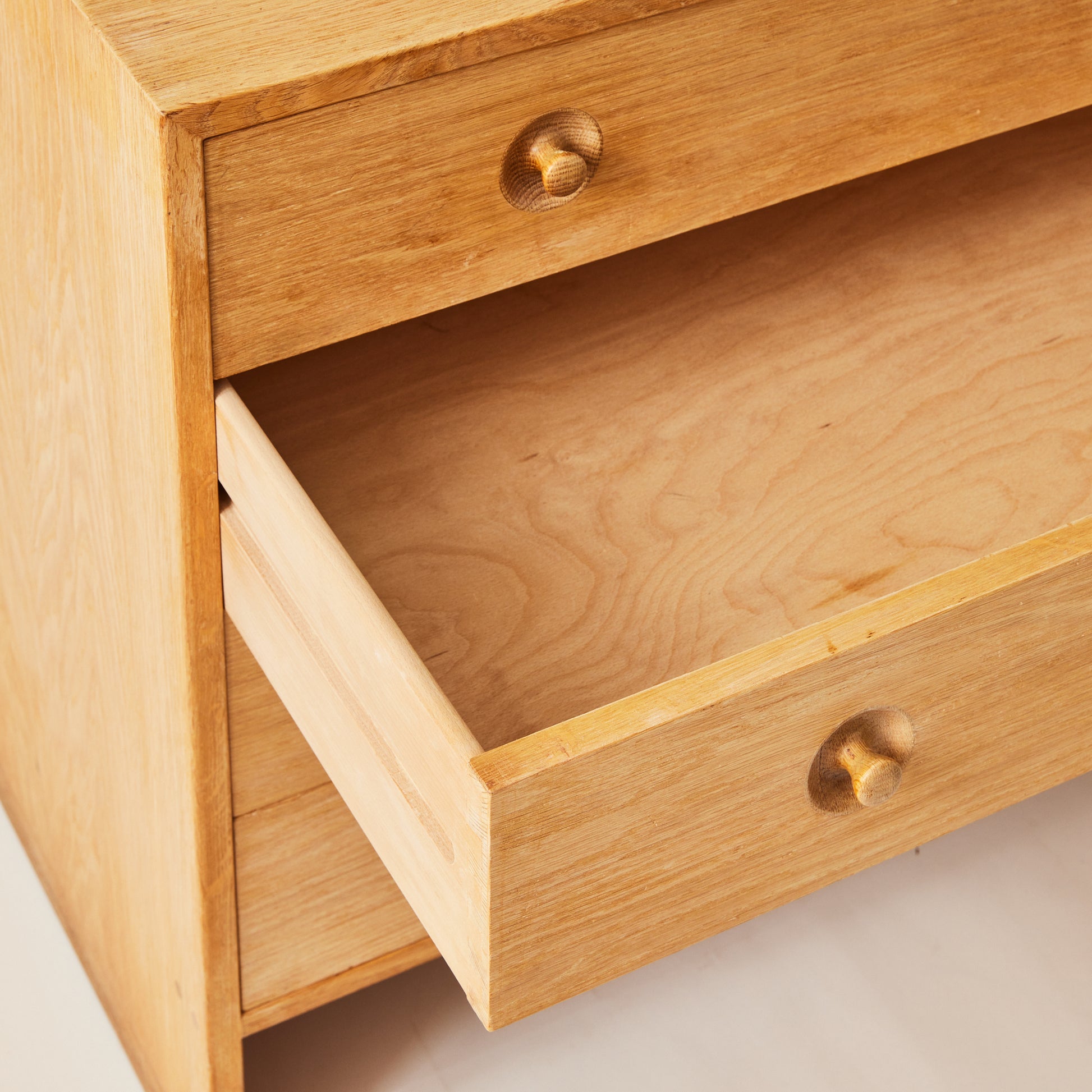 SOLD Hans J. Wegner Danish Oak Dresser with 4 drawers, 1950's