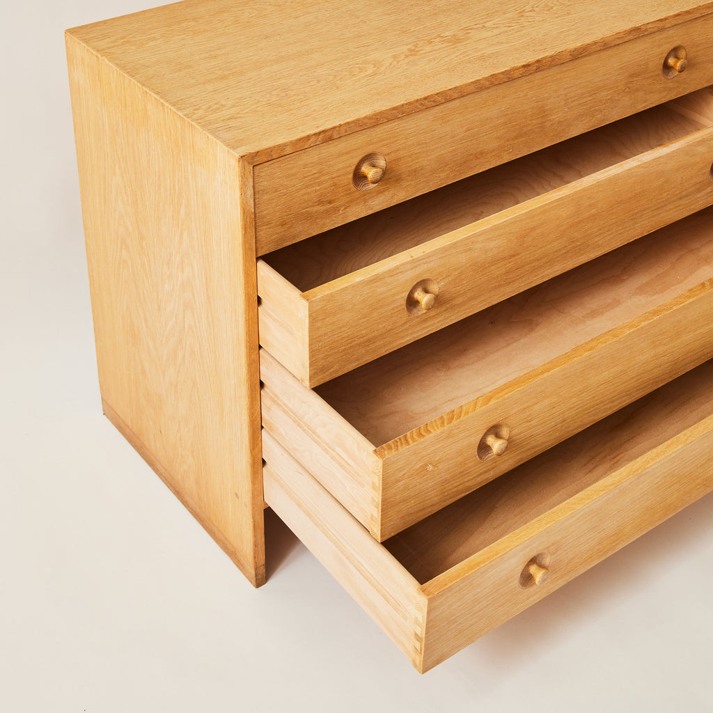 SOLD Hans J. Wegner Danish Oak Dresser with 4 drawers, 1950's