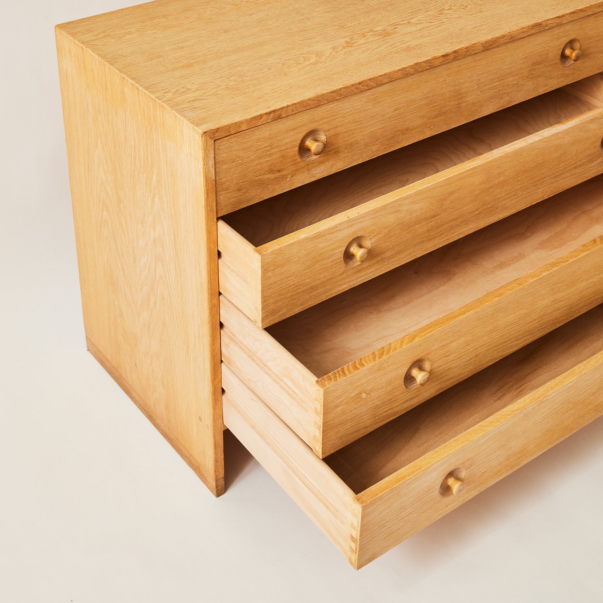 SOLD Hans J. Wegner Danish Oak Dresser with 4 drawers, 1950's