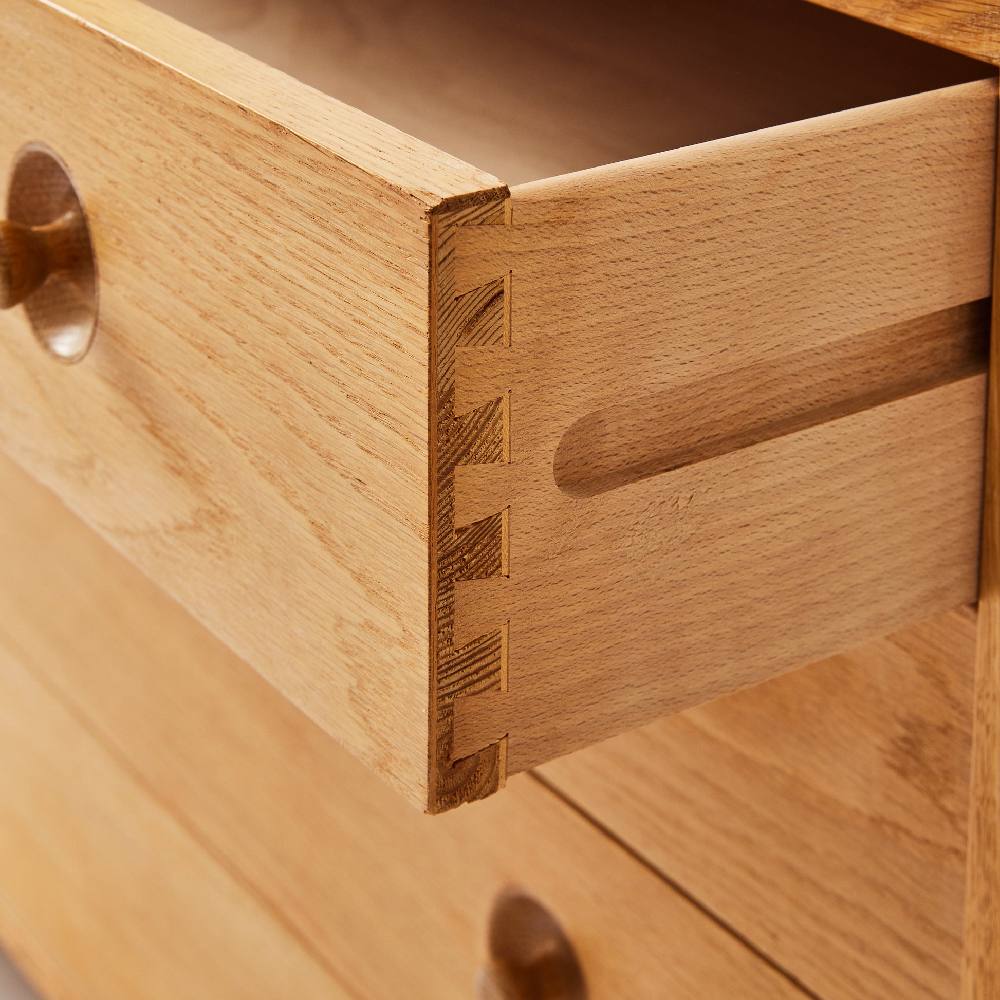 SOLD Hans J. Wegner Danish Oak Dresser with 4 drawers, 1950's