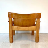 SOLD 1970's Karin Mobring for Ikea Leather "Natura" Chair