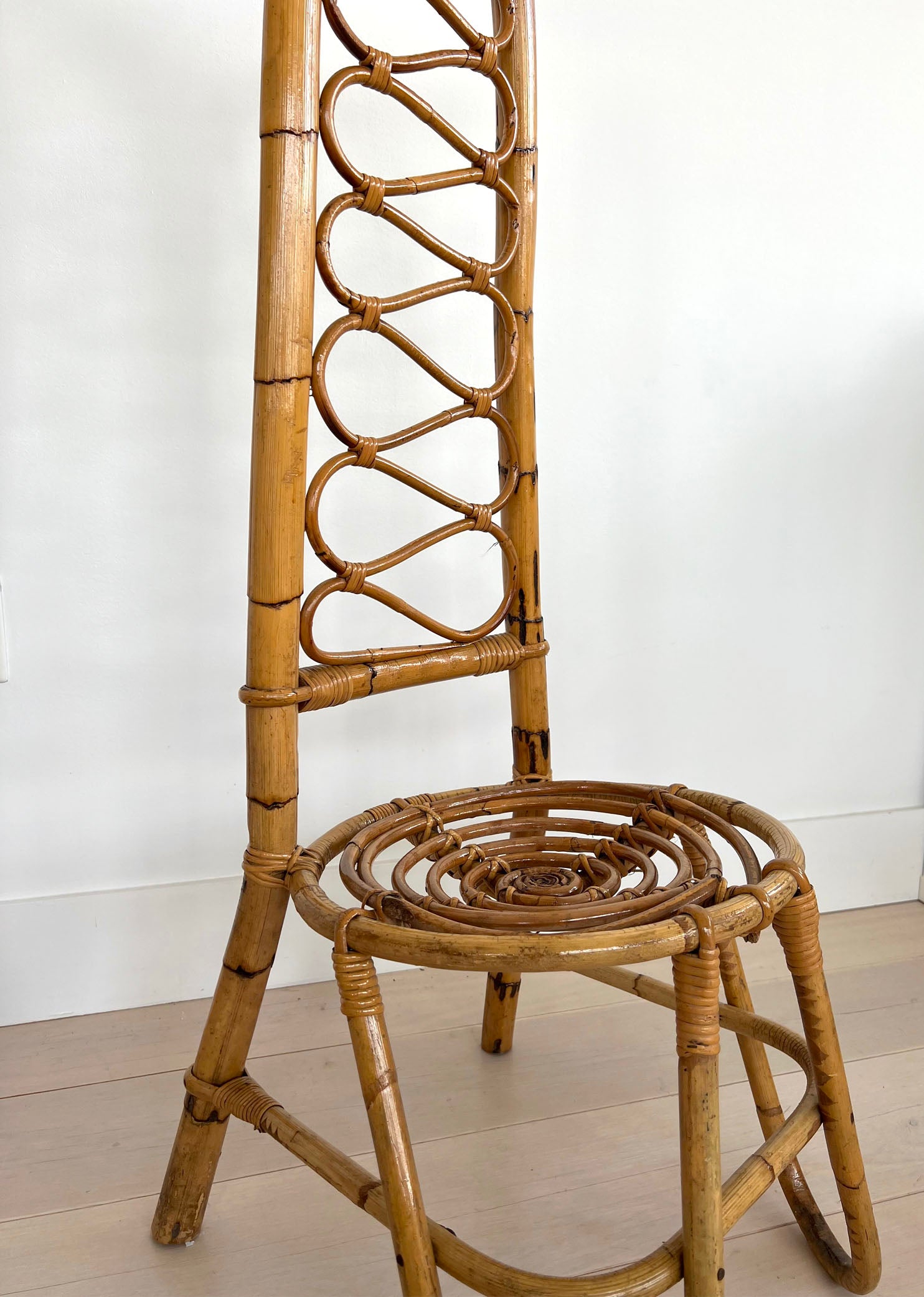 SOLD Italian Bamboo Chairs, 1960's