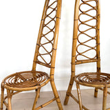 Italian Bamboo Chairs, 1960's