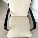 SOLD Asko Finland 1940's Chairs in Ivory Boucle