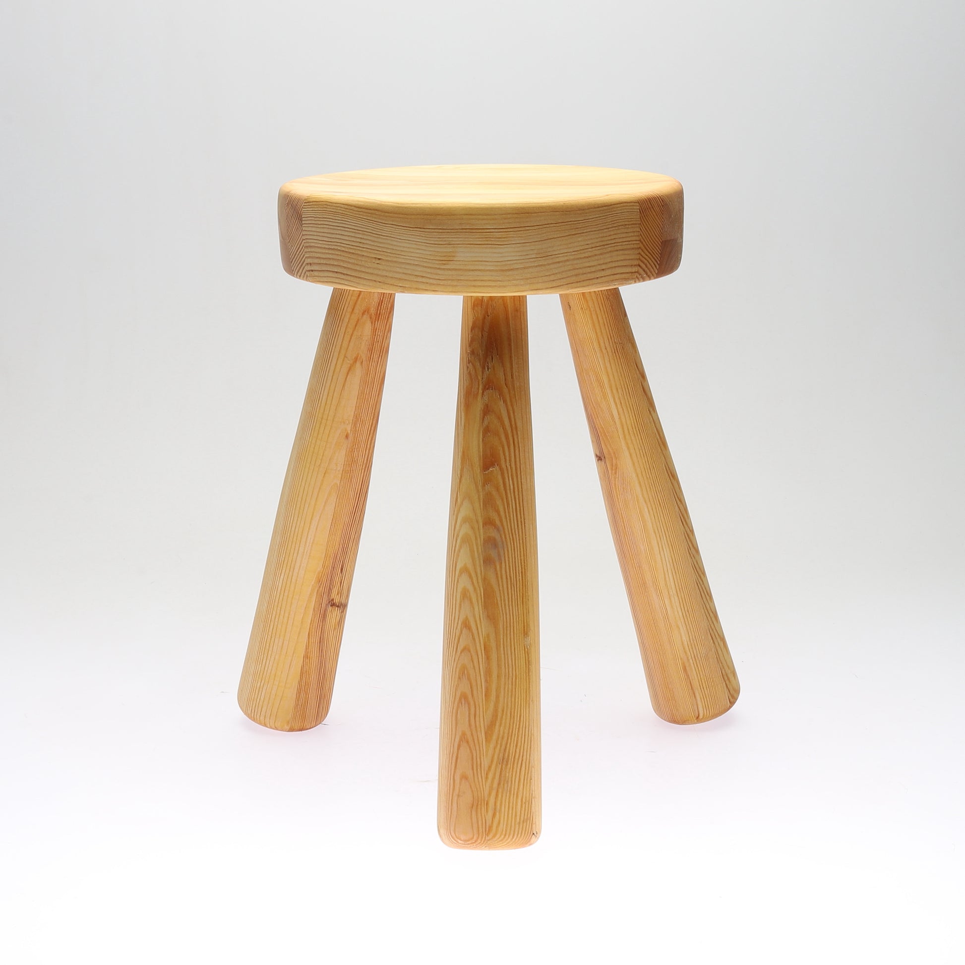 SOLD Ingvar Hildingsson Swedish Pine Stool, 1970's