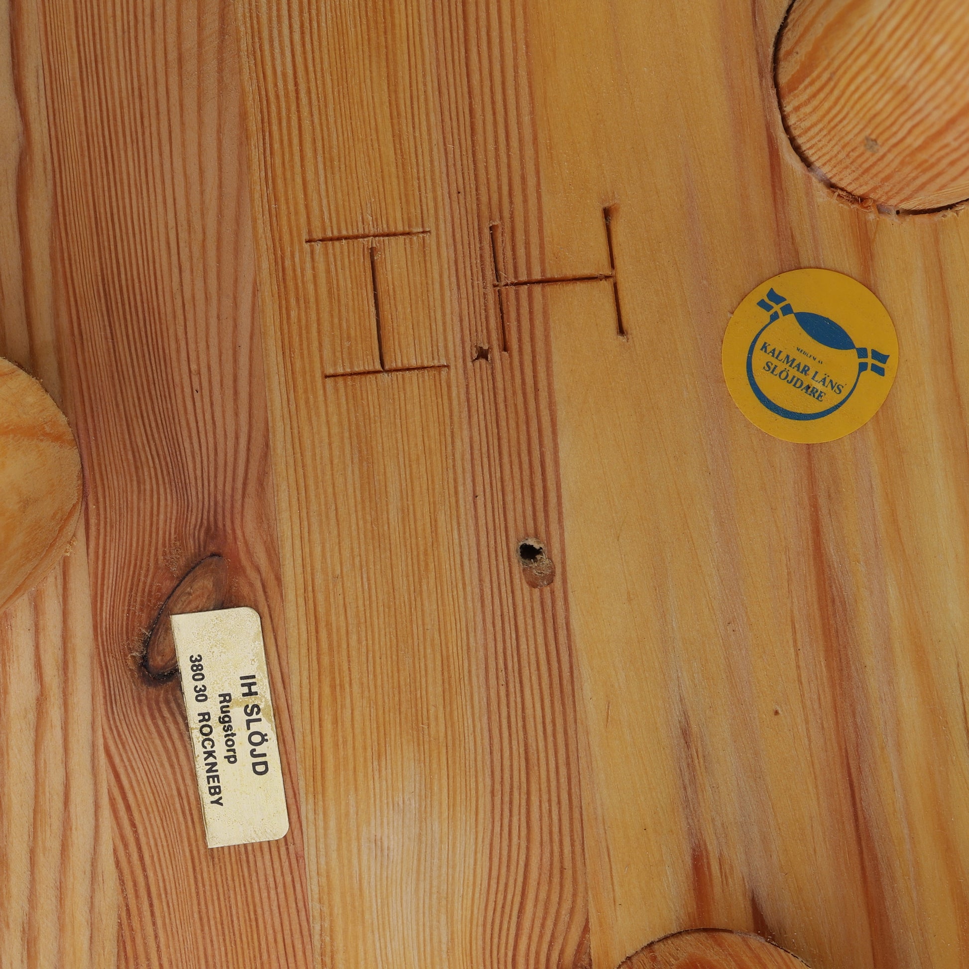 SOLD Ingvar Hildingsson Swedish Pine Stool, 1970's