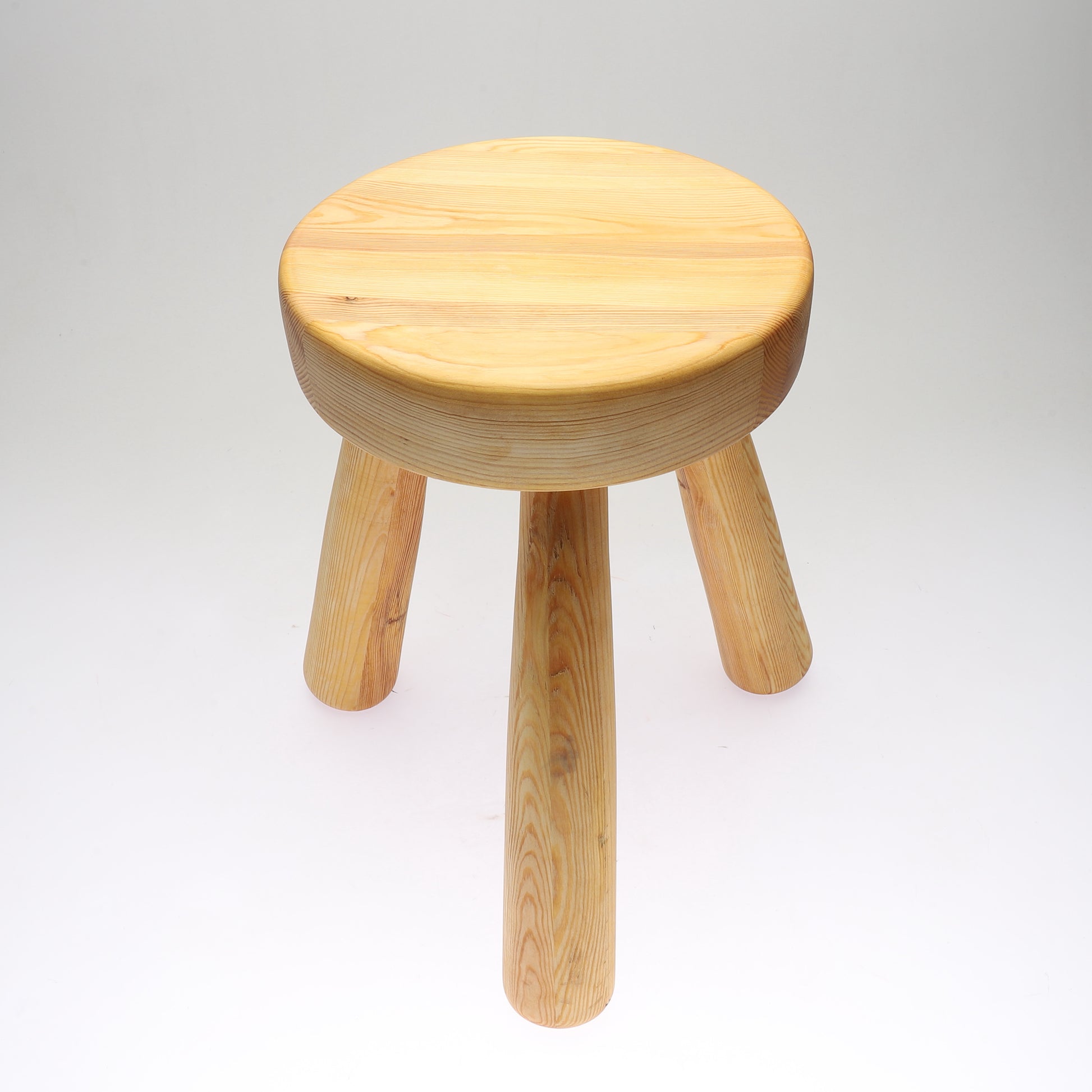 SOLD Ingvar Hildingsson Swedish Pine Stool, 1970's