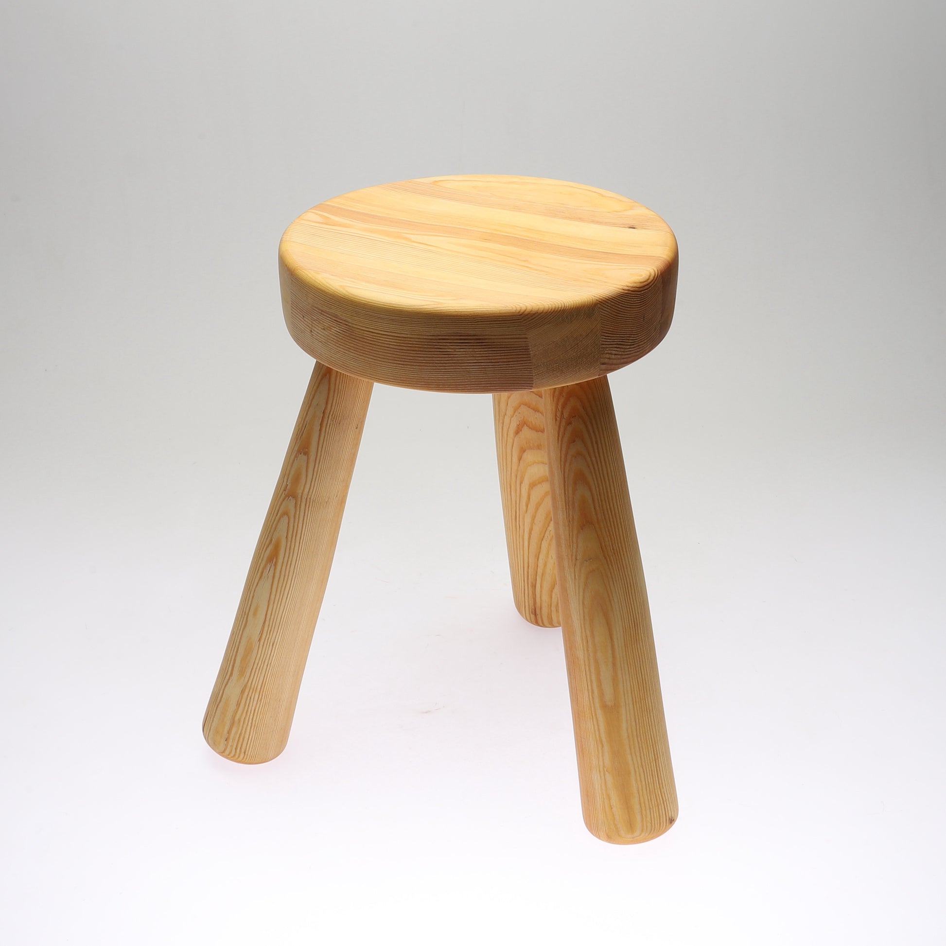 SOLD Ingvar Hildingsson Swedish Pine Stool, 1970's