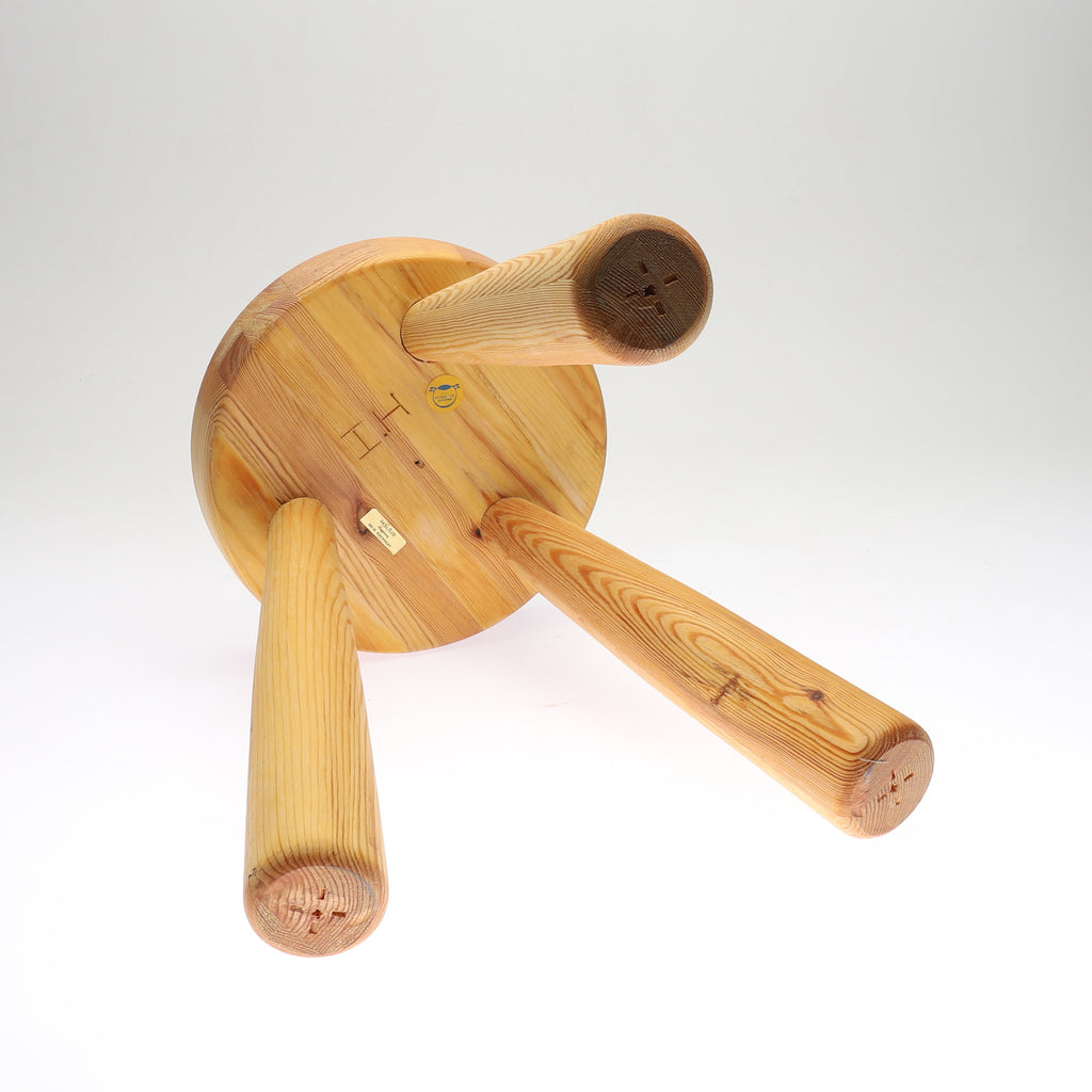 SOLD Ingvar Hildingsson Swedish Pine Stool, 1970's