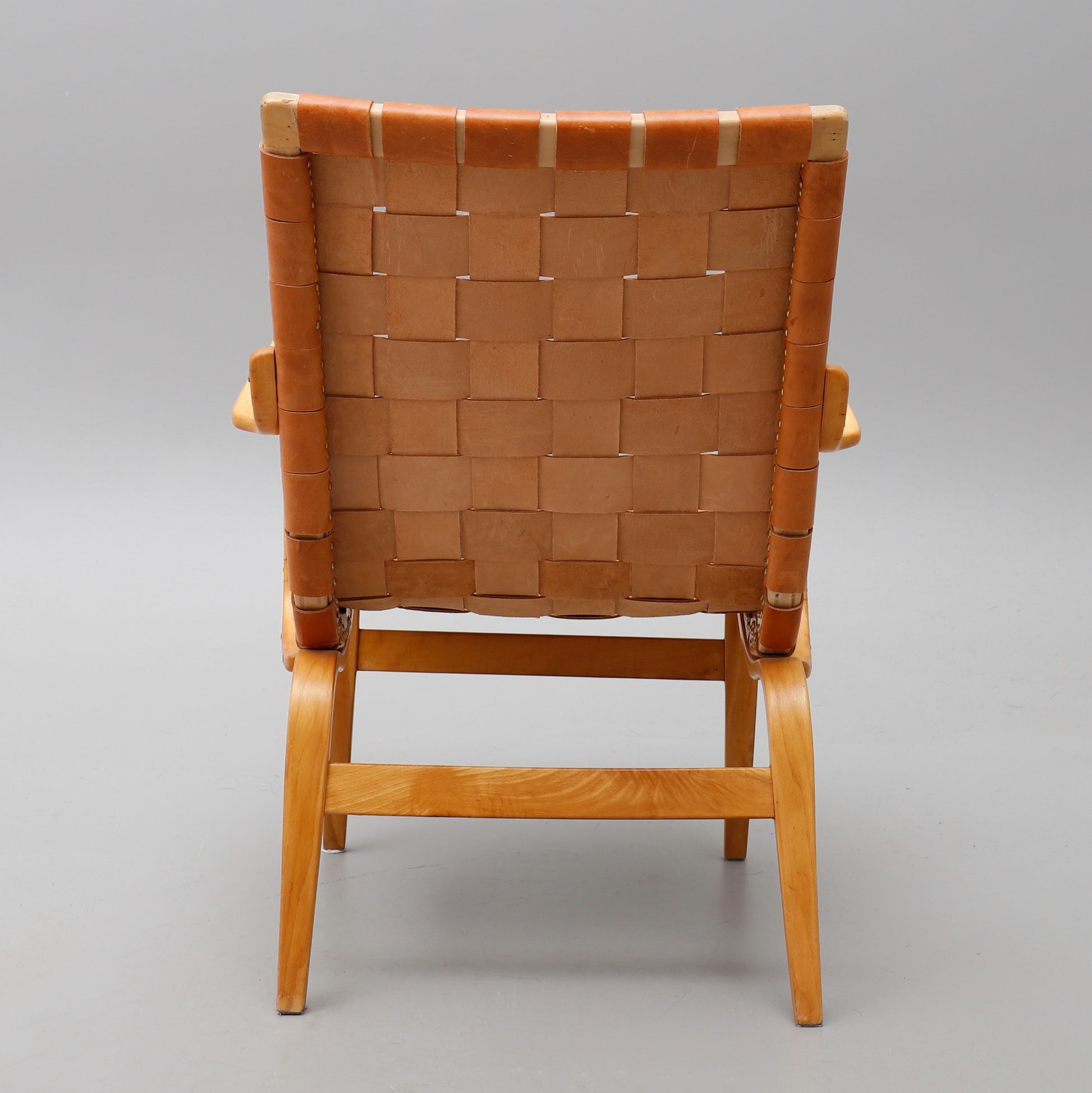 SOLD Bruno Mathsson "Eva" Easy Chair in Original Leather 1960's
