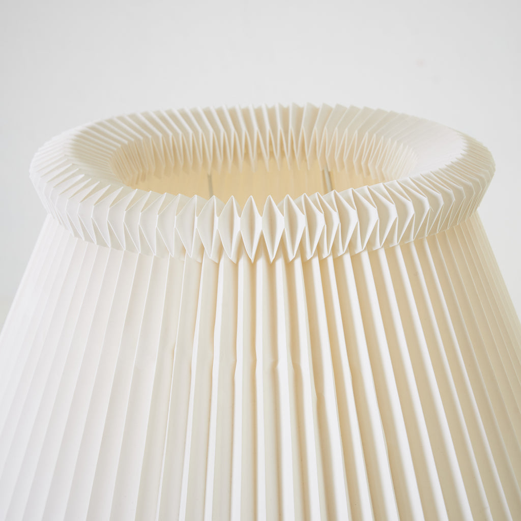 SOLD 1950s Josef Frank Floor Lamp Model 2326, Svenskt Tenn, Brass Base With Pleated Shade