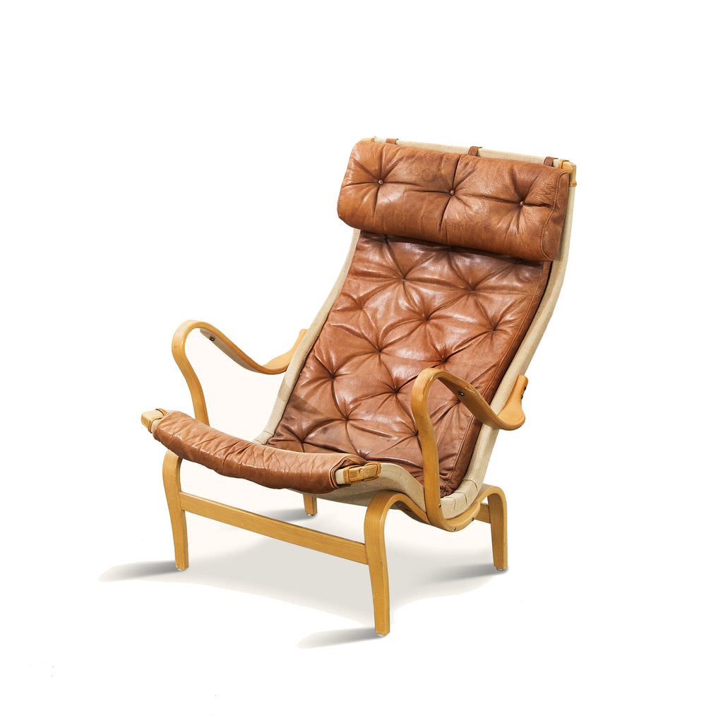 SOLD Bruno Mathsson Leather Pernilla Chair