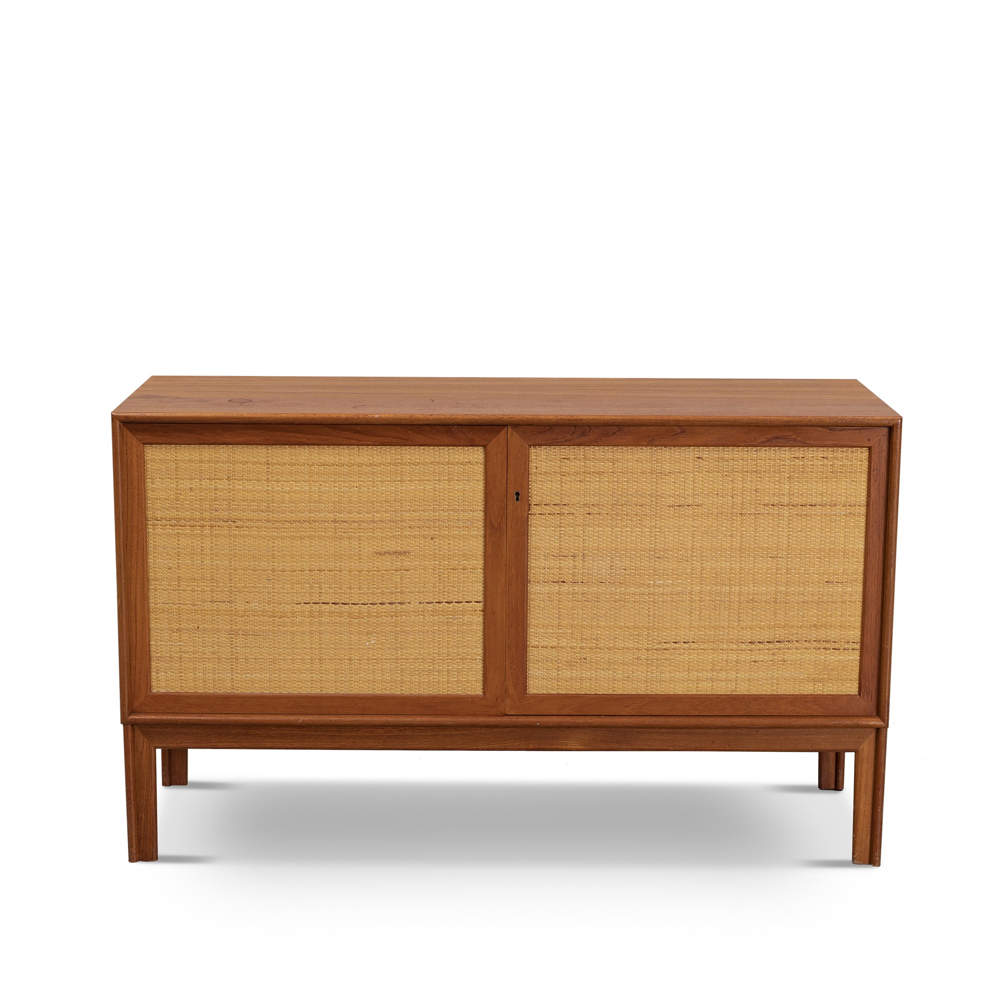 SOLD Alf Svensson Teak and Rattan Sideboard